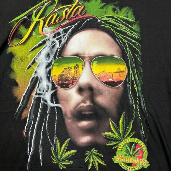 Bob Marley Tshirt Size 3XL High‎ Times Magazine Double Sided Big Head Raggae - Picture 8 of 8